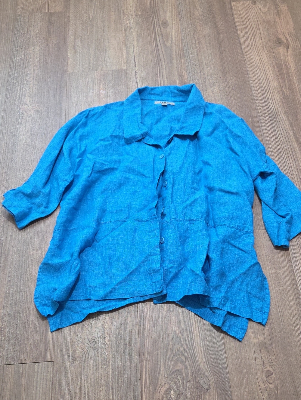 FLAX Linen Collared Top